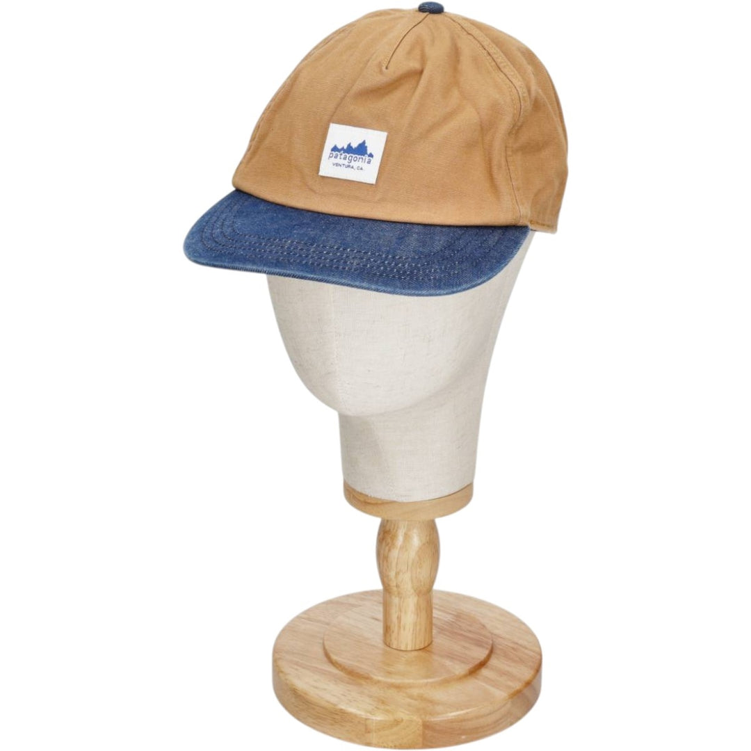 Patagonia Two-Tone 6-Panel Cap (One Size Fits All) cotton Beige type Vintage Second Hand