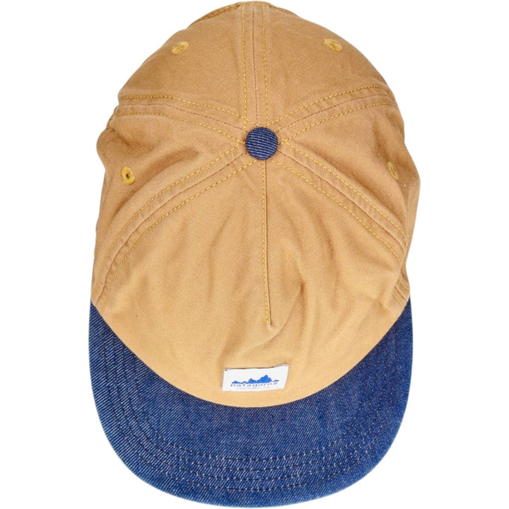 Patagonia Two-Tone 6-Panel Cap (One Size Fits All) cotton Beige type Vintage Second Hand
