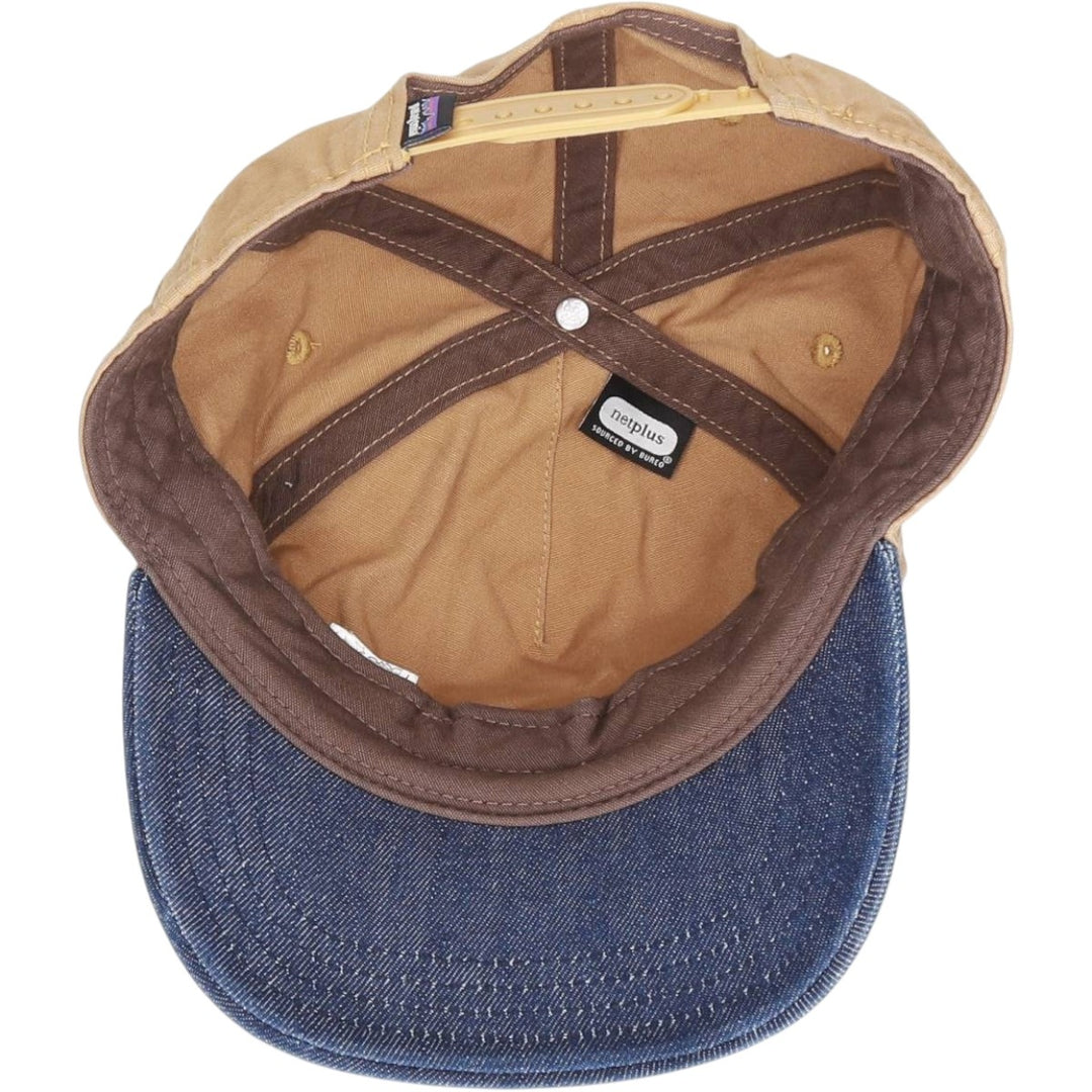 Patagonia Two-Tone 6-Panel Cap (One Size Fits All) cotton Beige type Vintage Second Hand