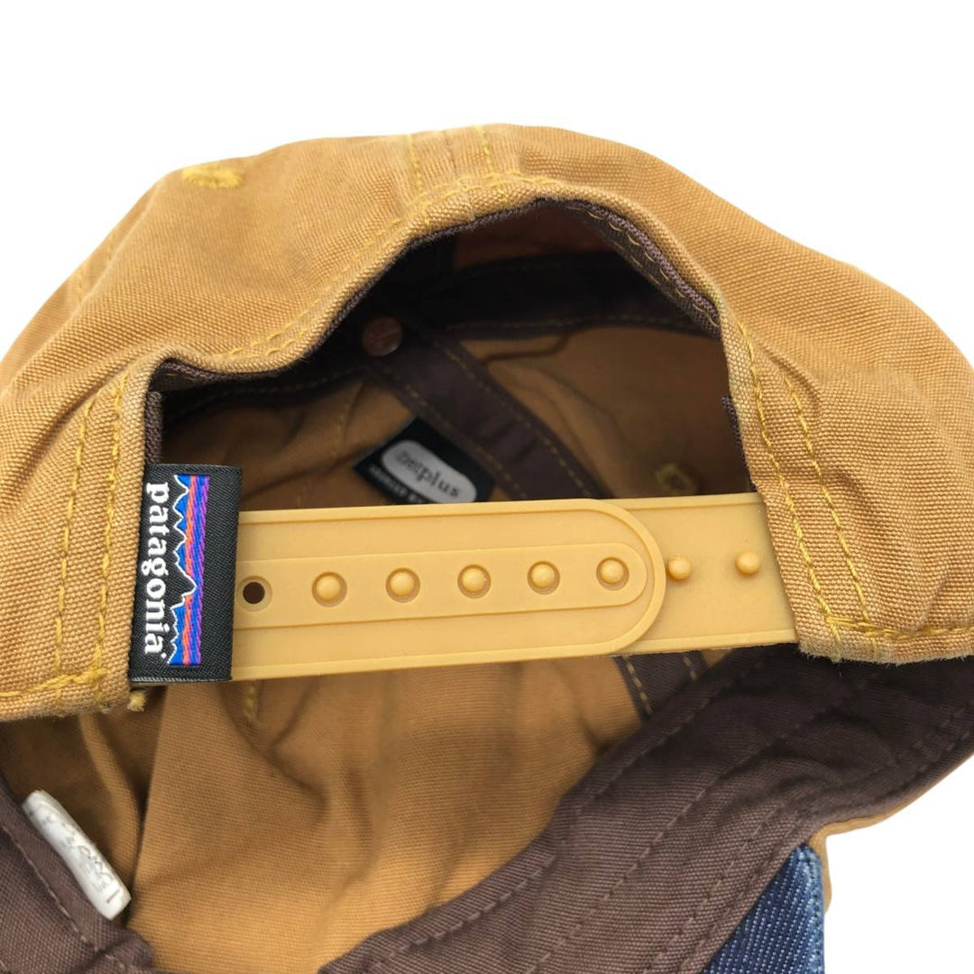 Patagonia Two-Tone 6-Panel Cap (One Size Fits All) cotton Beige type Vintage Second Hand