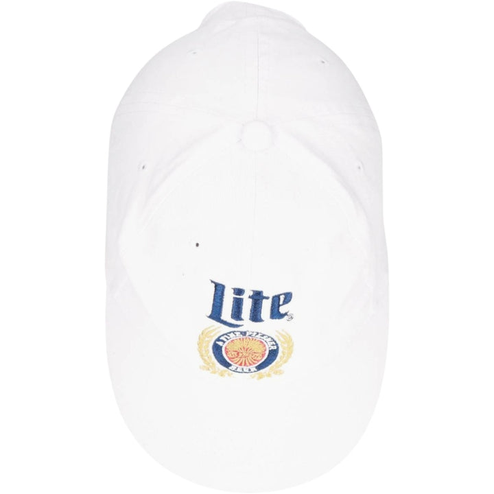 ACME MILLER LITE Advertising Baseball Cap, 6-Panel Cap, One Size Fits All unclear white type Vintage Second Hand