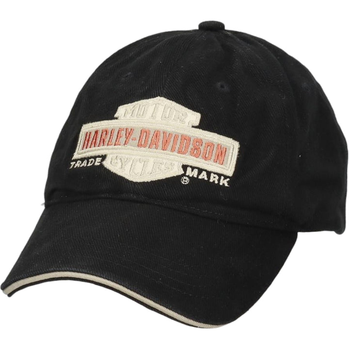 Harley-Davidson 6-Panel Baseball Cap, One Size Fits Most cotton black type Vintage Second Hand