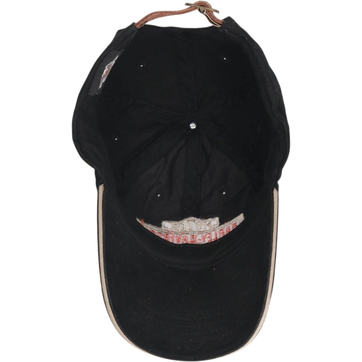 Harley-Davidson 6-Panel Baseball Cap, One Size Fits Most cotton black type Vintage Second Hand