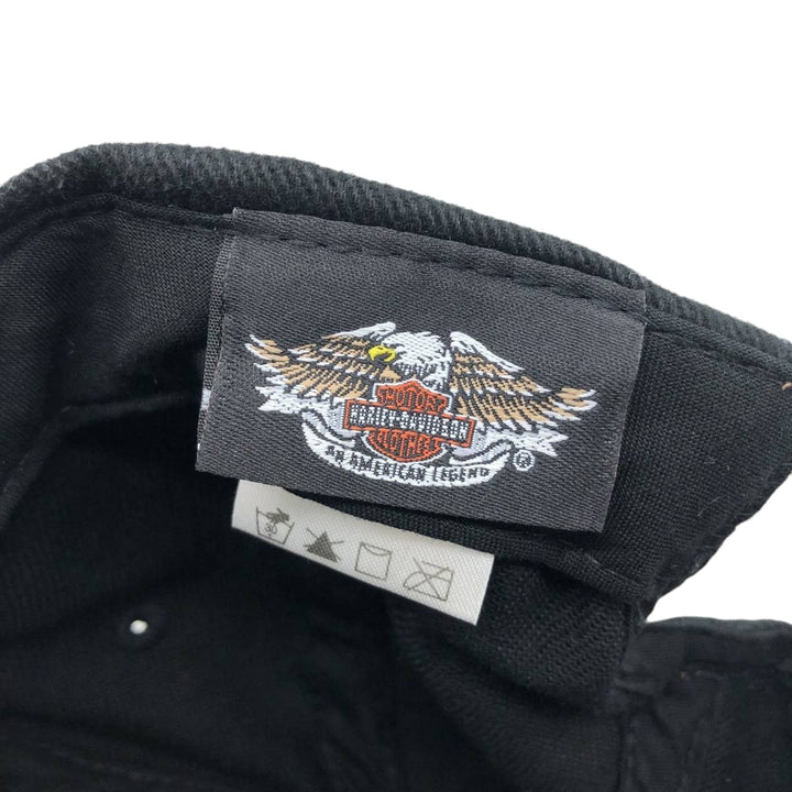 Harley-Davidson 6-Panel Baseball Cap, One Size Fits Most cotton black type Vintage Second Hand