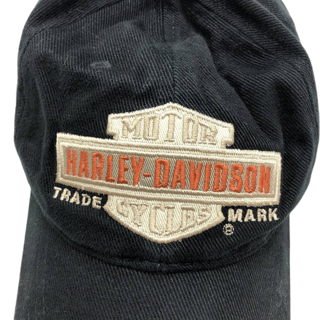 Harley-Davidson 6-Panel Baseball Cap, One Size Fits Most cotton black type Vintage Second Hand