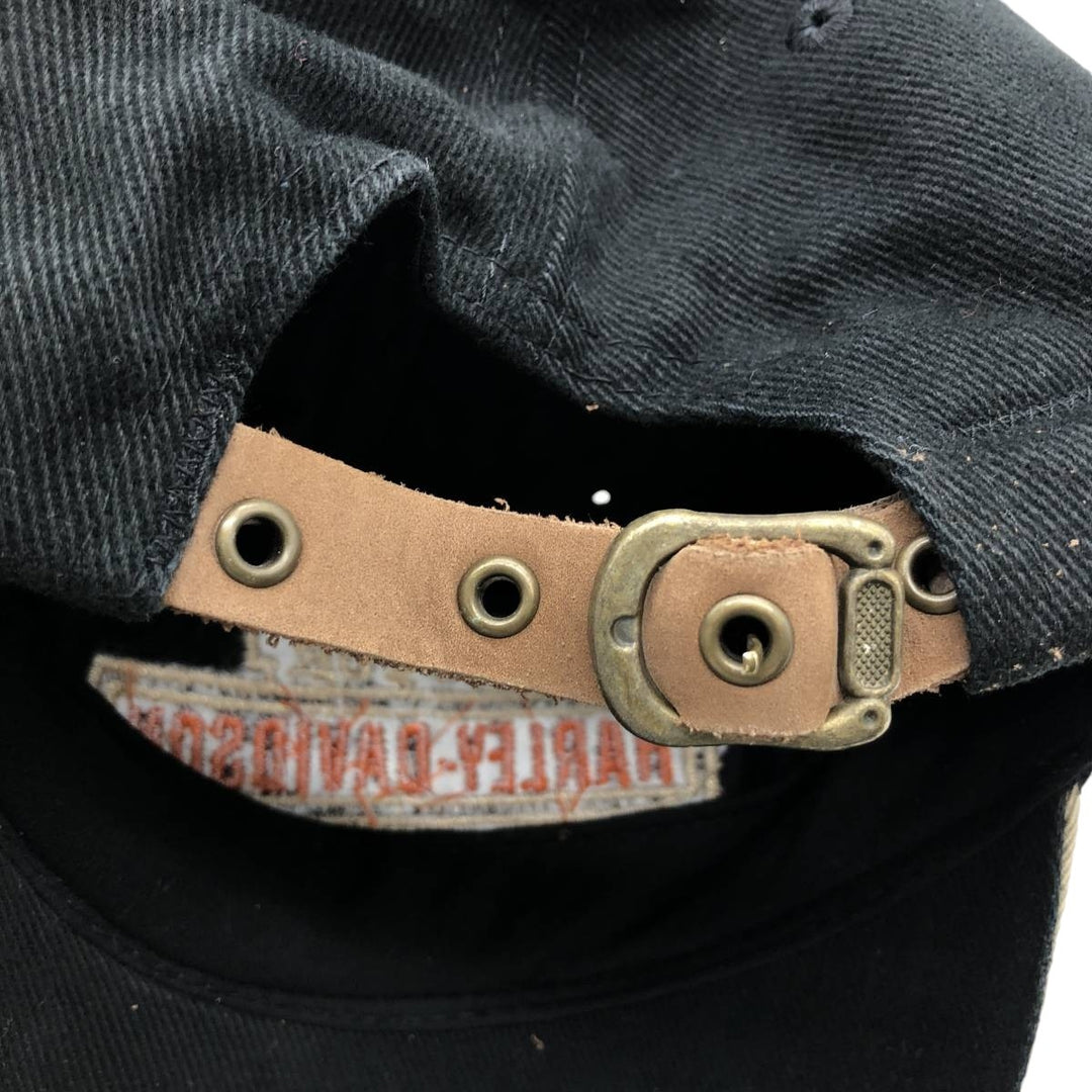 Harley-Davidson 6-Panel Baseball Cap, One Size Fits Most cotton black type Vintage Second Hand