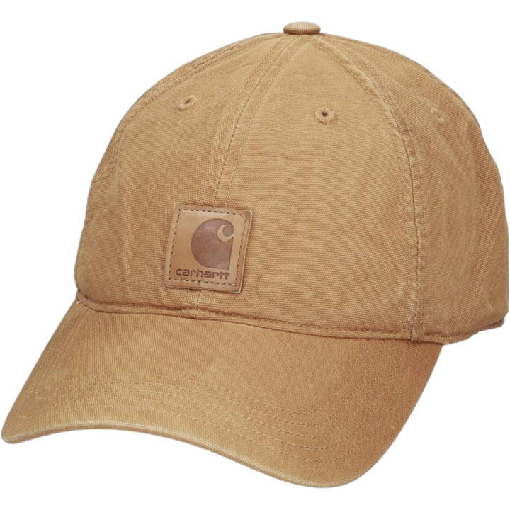Carhartt 6-Panel Baseball Cap, One Size Fits Most cotton beige type brown Vintage Second Hand
