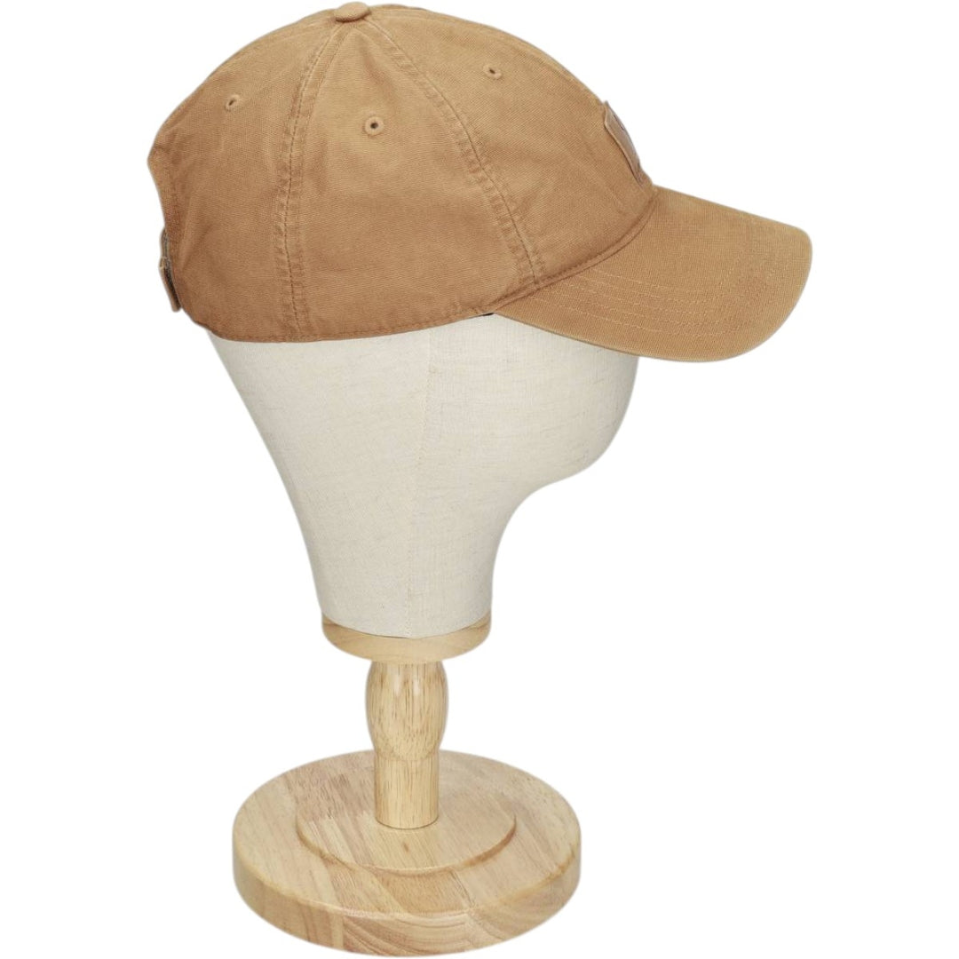 Carhartt 6-Panel Baseball Cap, One Size Fits Most cotton beige type brown Vintage Second Hand
