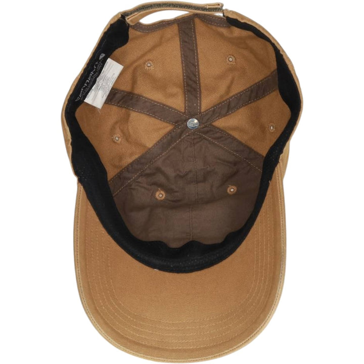 Carhartt 6-Panel Baseball Cap, One Size Fits Most cotton beige type brown Vintage Second Hand