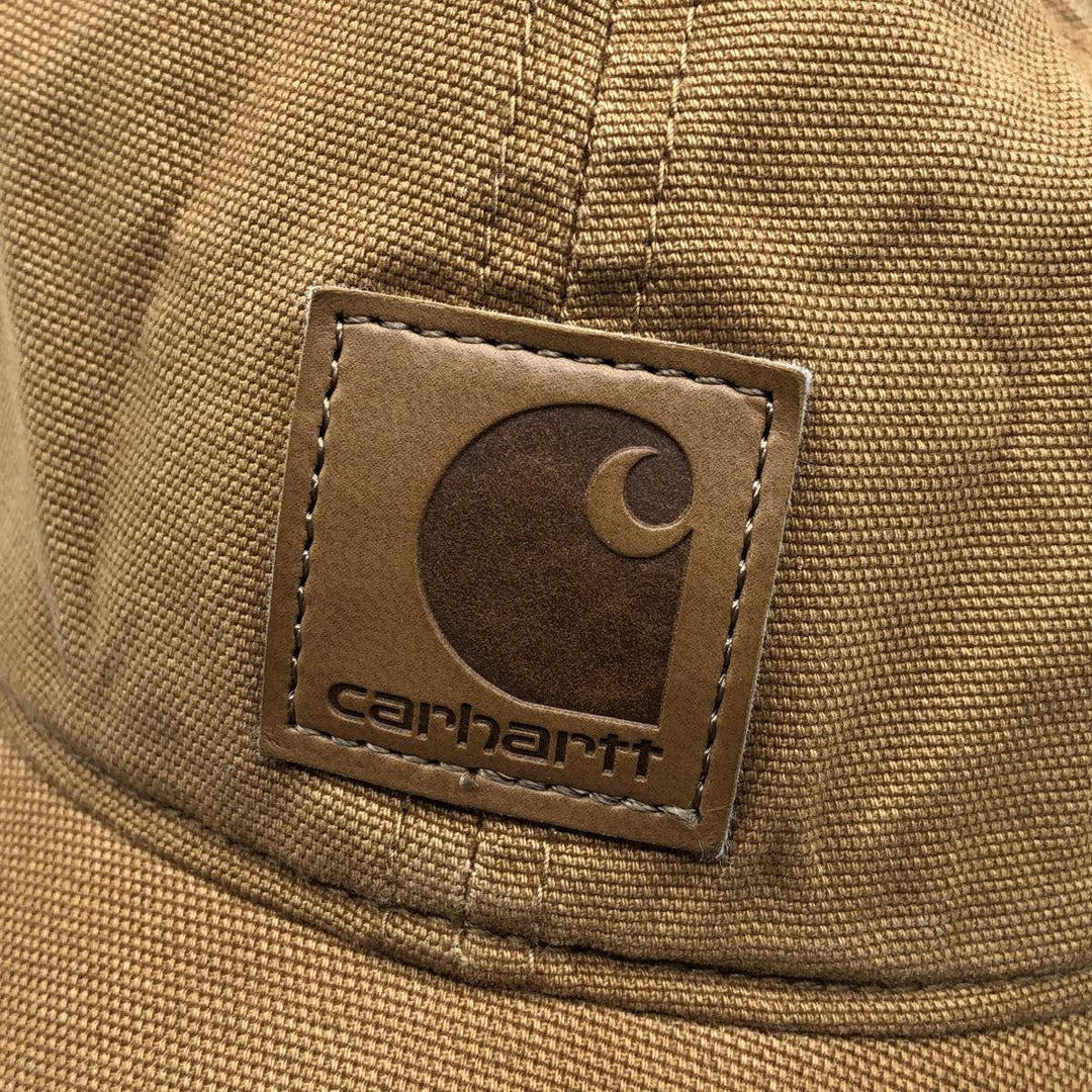 Carhartt 6-Panel Baseball Cap, One Size Fits Most cotton beige type brown Vintage Second Hand