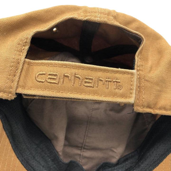 Carhartt 6-Panel Baseball Cap, One Size Fits Most cotton beige type brown Vintage Second Hand
