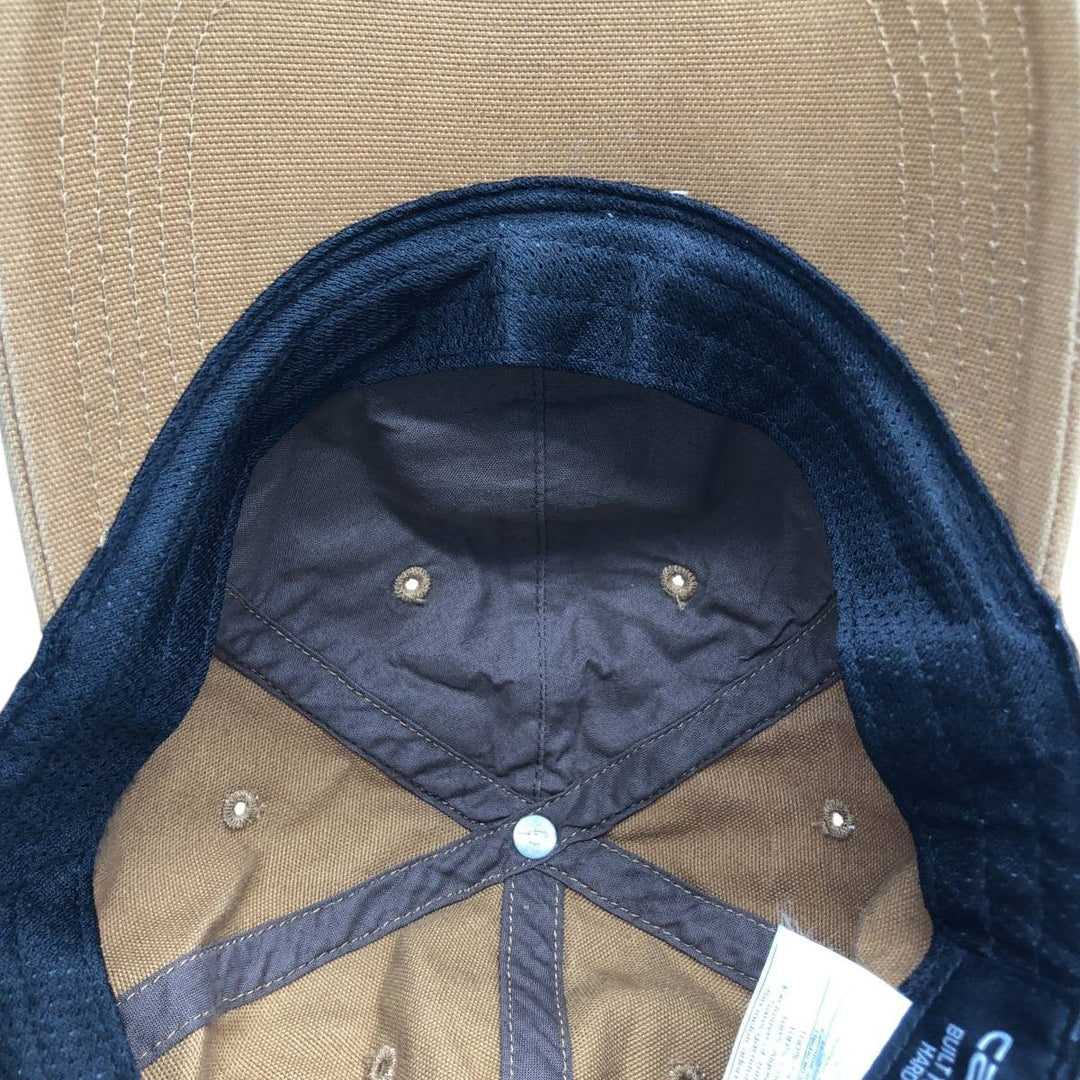 Carhartt 6-Panel Baseball Cap, One Size Fits Most cotton beige type brown Vintage Second Hand