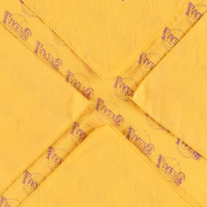 NBA LOS ANGELES LAKERS All-over print bandana unclear yellow type Vintage Second Hand