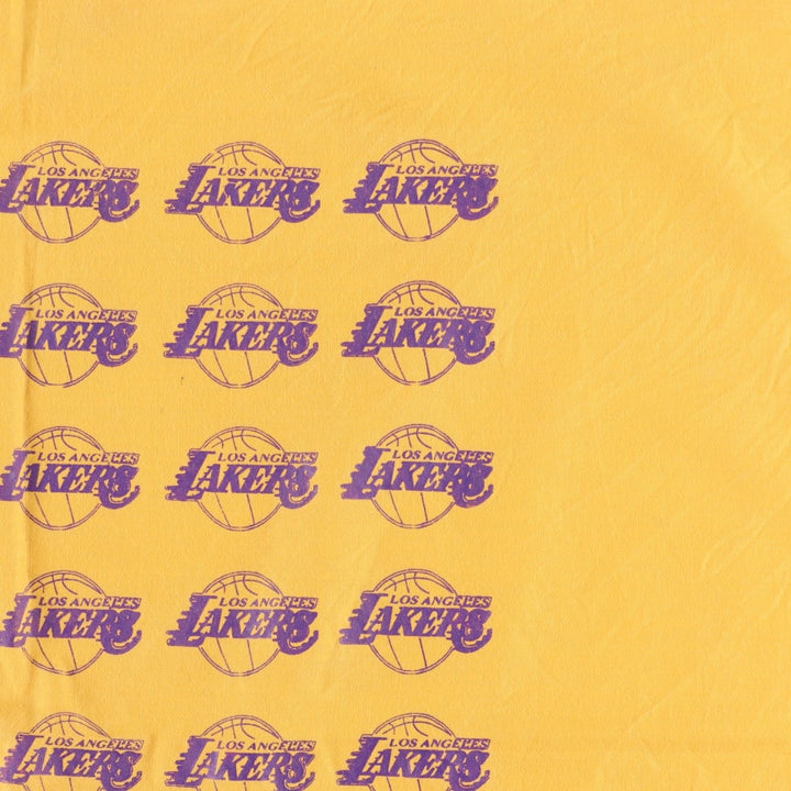 NBA LOS ANGELES LAKERS All-over print bandana unclear yellow type Vintage Second Hand