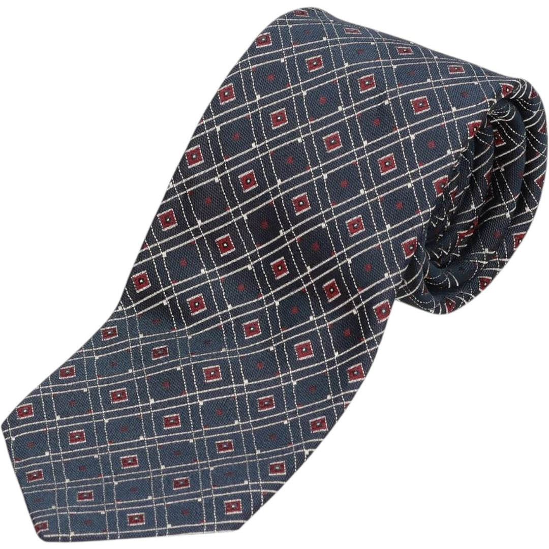 90'S Ralph Lauren POLO by Ralph Lauren all-over print tie, made in the USA, vintage. silk Charcoal Vintage Second Hand