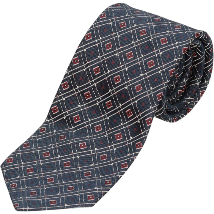 90'S Ralph Lauren POLO by Ralph Lauren all-over print tie, made in the USA, vintage. silk Charcoal Vintage Second Hand