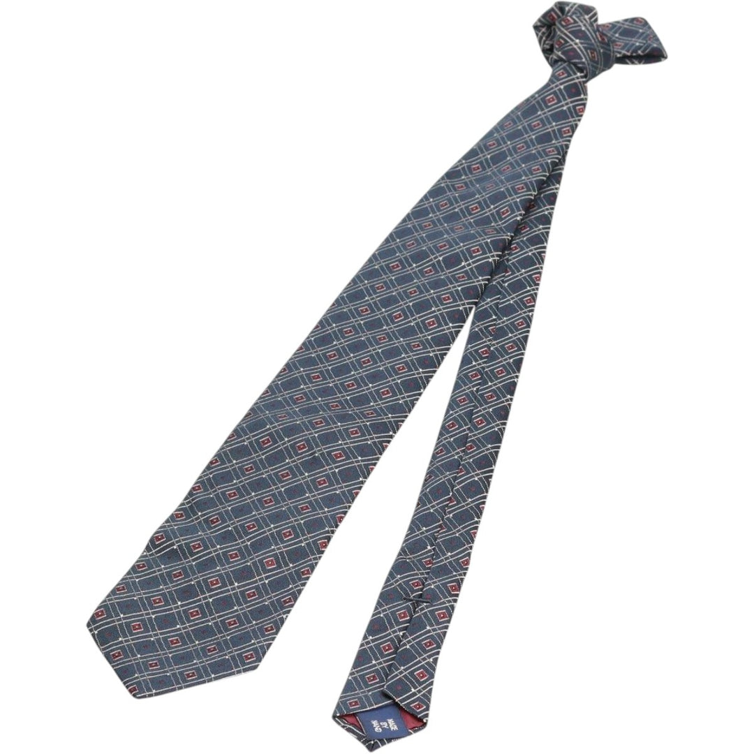90'S Ralph Lauren POLO by Ralph Lauren all-over print tie, made in the USA, vintage. silk Charcoal Vintage Second Hand