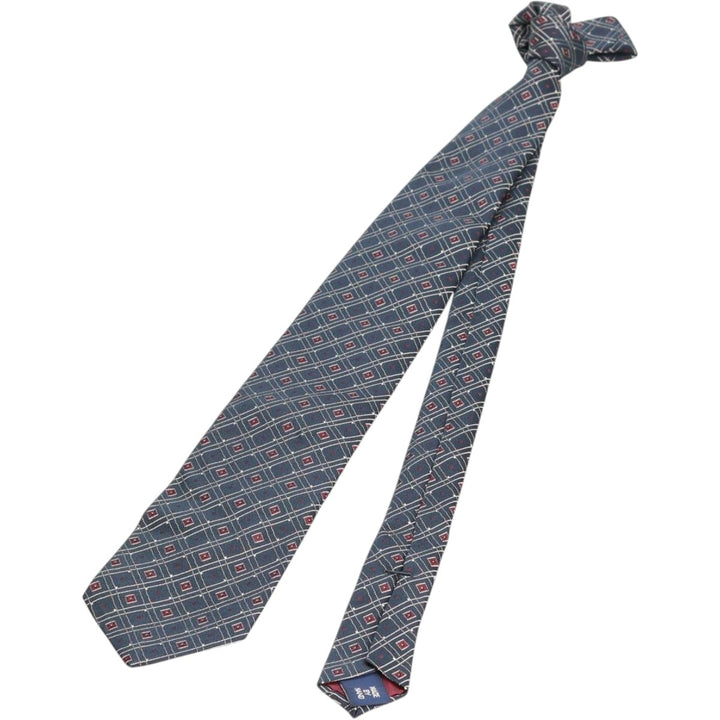 90'S Ralph Lauren POLO by Ralph Lauren all-over print tie, made in the USA, vintage. silk Charcoal Vintage Second Hand