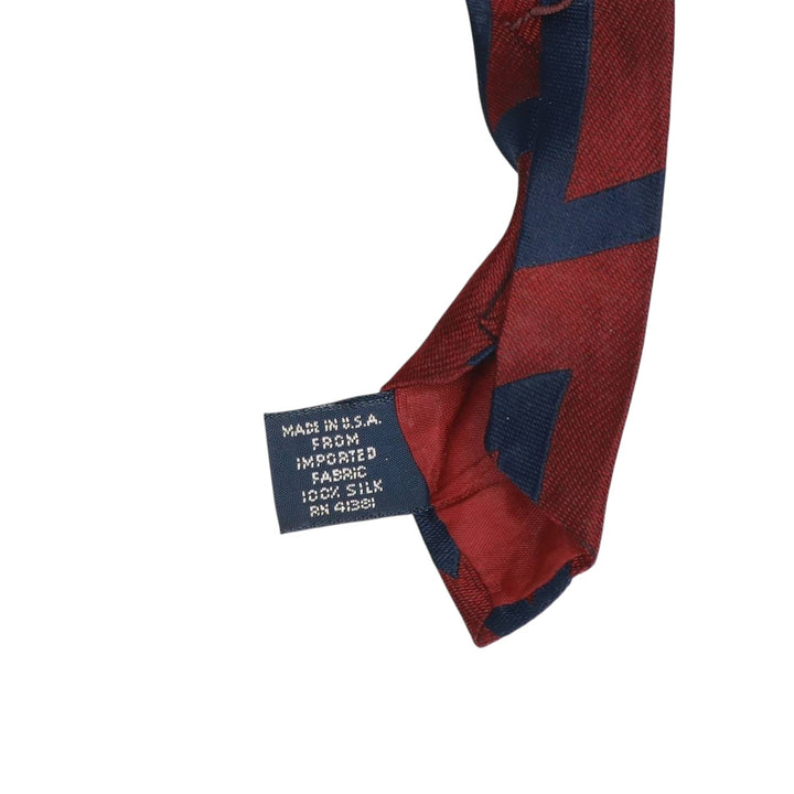 Ralph Lauren POLO by Ralph Lauren all-over print tie, made in the USA, vintage. silk burgundy type Vintage Second Hand