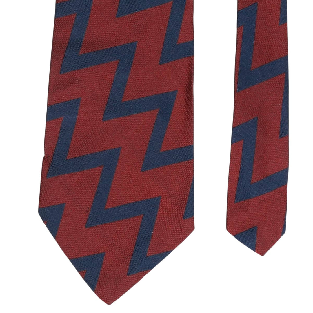 Ralph Lauren POLO by Ralph Lauren all-over print tie, made in the USA, vintage. silk burgundy type Vintage Second Hand