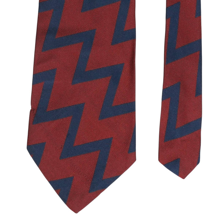 Ralph Lauren POLO by Ralph Lauren all-over print tie, made in the USA, vintage. silk burgundy type Vintage Second Hand