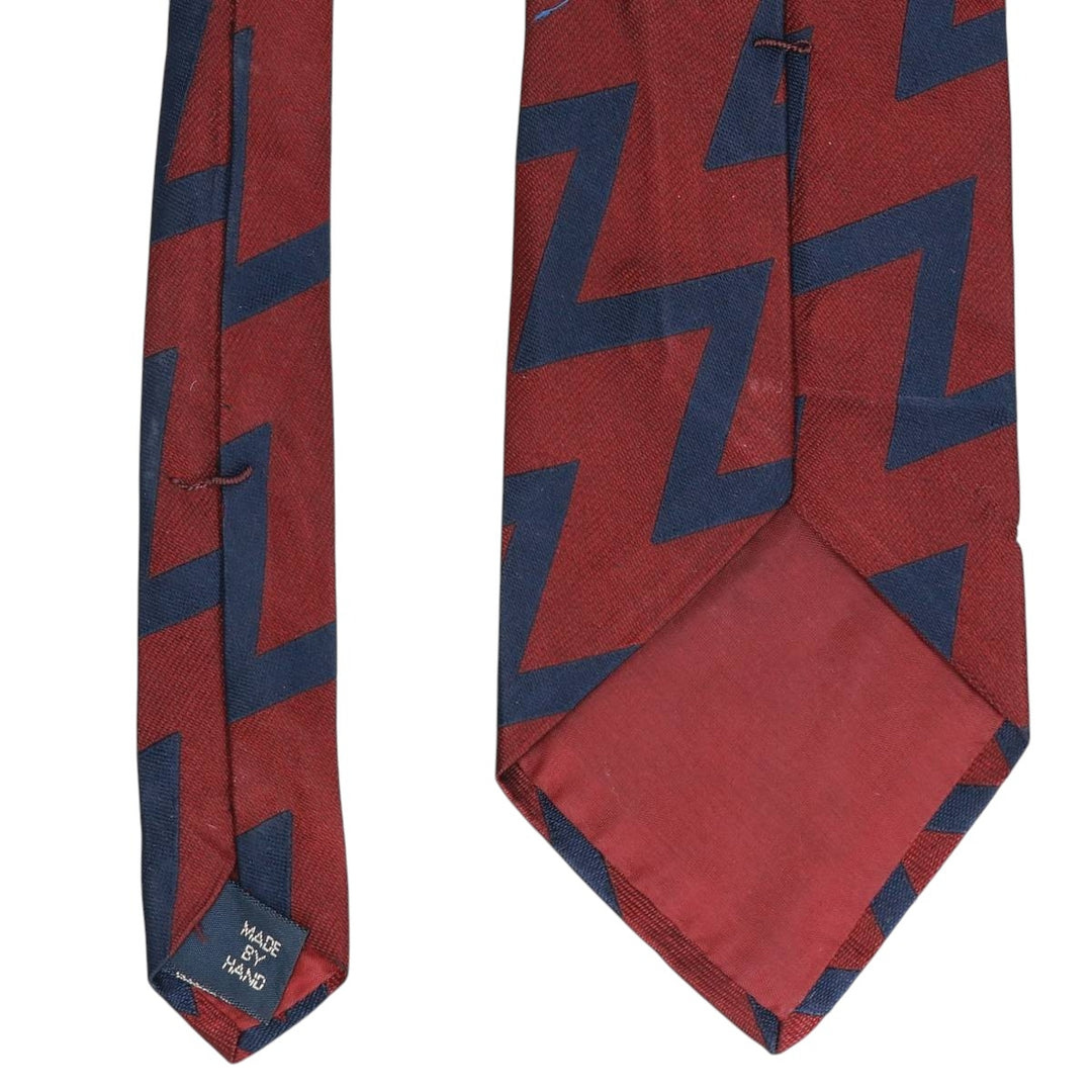 Ralph Lauren POLO by Ralph Lauren all-over print tie, made in the USA, vintage. silk burgundy type Vintage Second Hand
