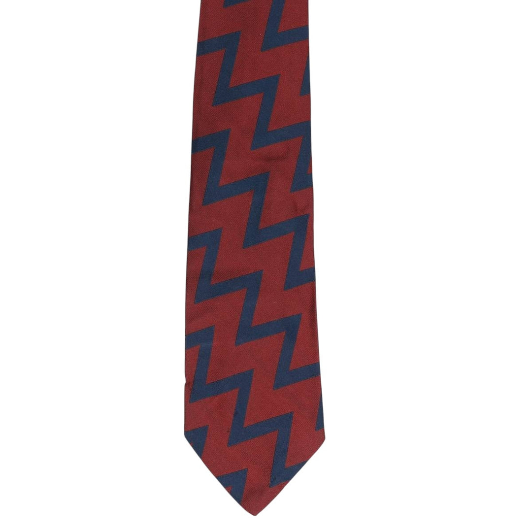 Ralph Lauren POLO by Ralph Lauren all-over print tie, made in the USA, vintage. silk burgundy type Vintage Second Hand