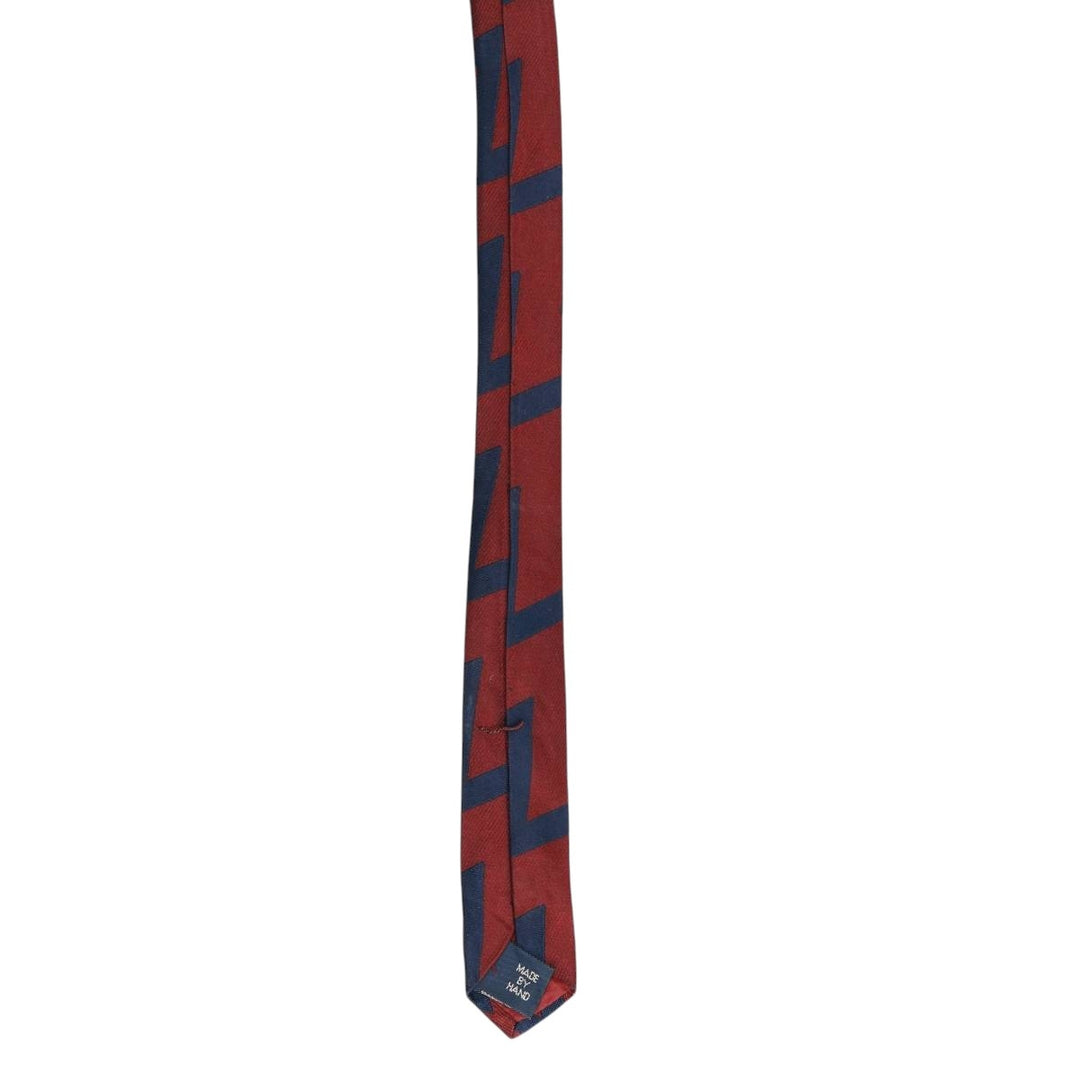 Ralph Lauren POLO by Ralph Lauren all-over print tie, made in the USA, vintage. silk burgundy type Vintage Second Hand