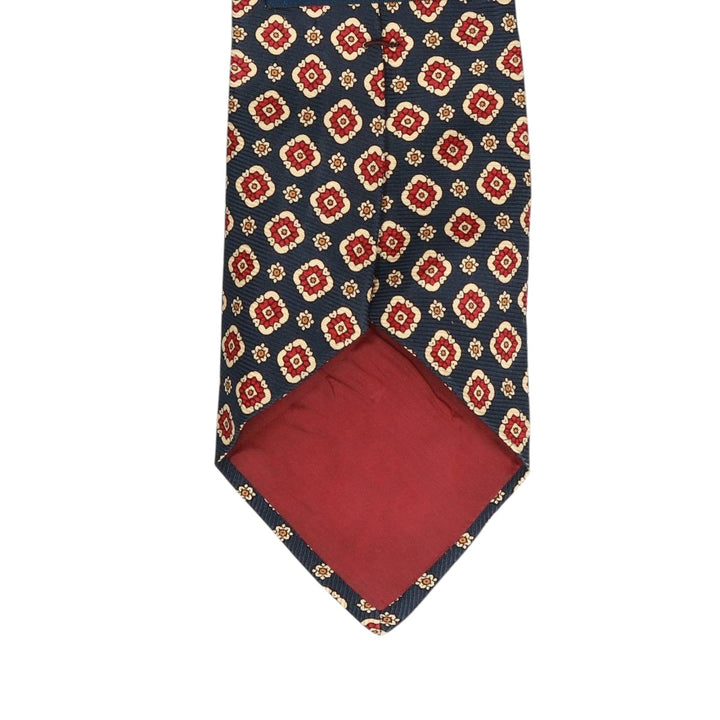 90'S Ralph Lauren POLO by Ralph Lauren all-over print tie, made in the USA, vintage. silk navy blue type Vintage Second Hand