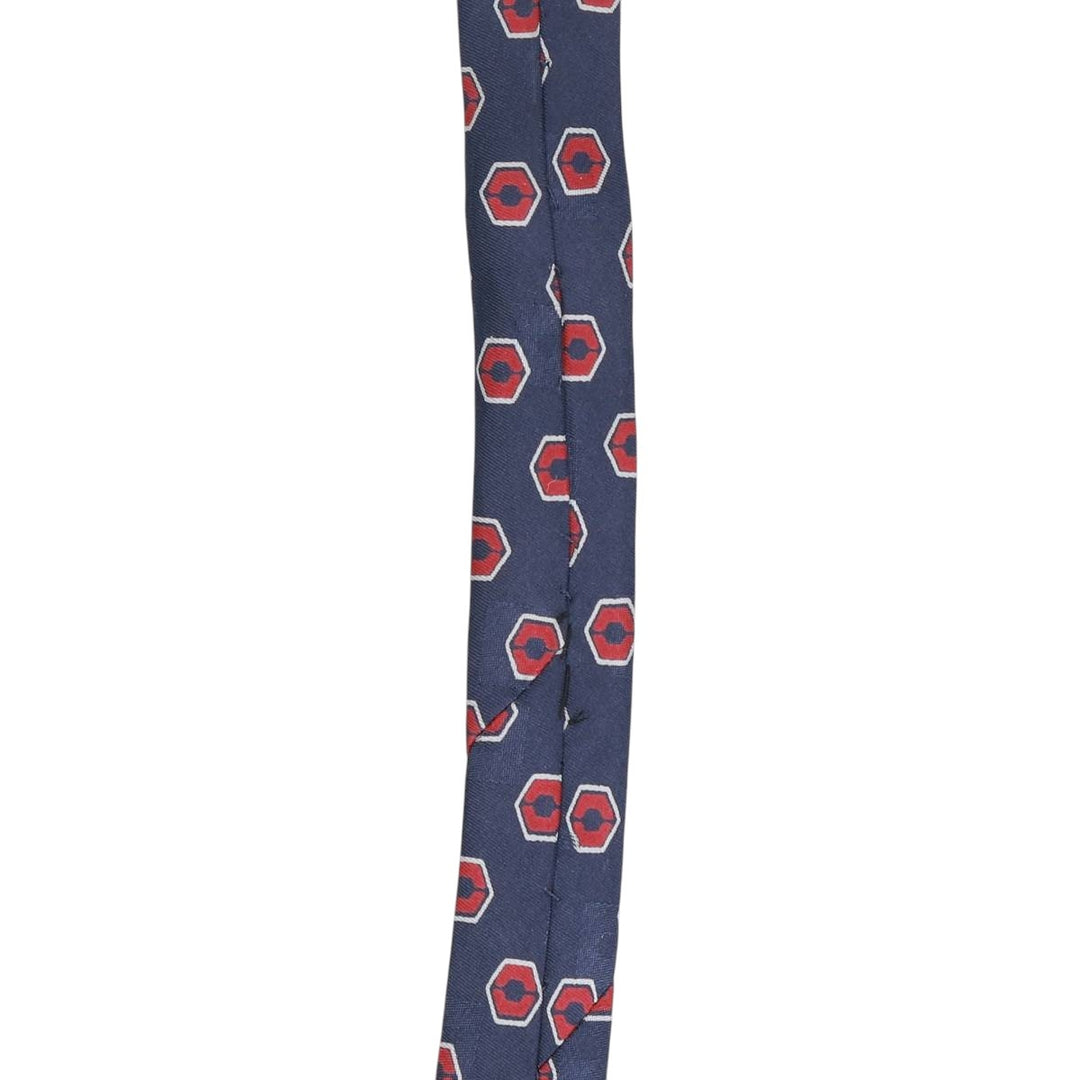 90'S Ralph Lauren POLO by Ralph Lauren all-over print tie, made in the USA, vintage. silk navy blue type Vintage Second Hand