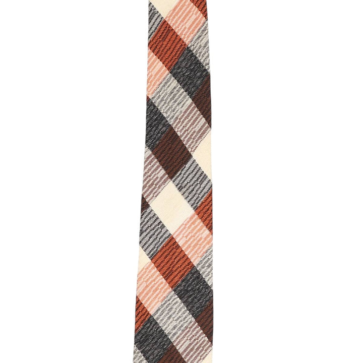 Forsyth Check Pattern Tie Vintage unclear ivory Vintage Second Hand