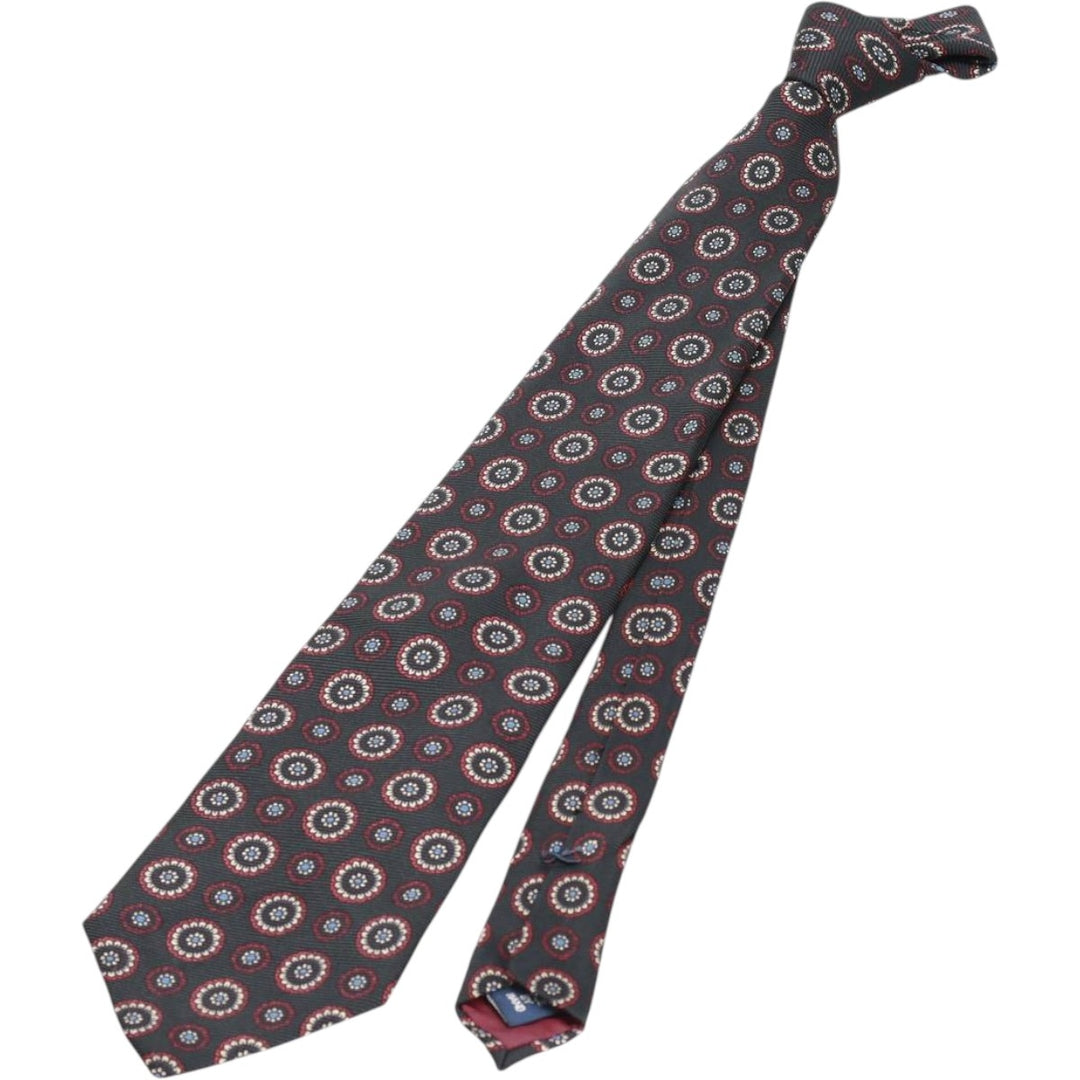 90'S Ralph Lauren POLO by Ralph Lauren all-over print tie, made in the USA, vintage. silk black type Vintage Second Hand