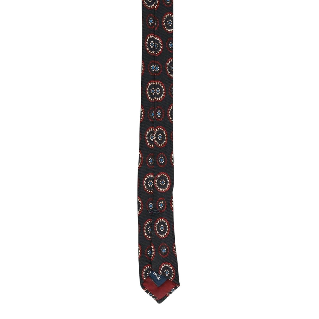 90'S Ralph Lauren POLO by Ralph Lauren all-over print tie, made in the USA, vintage. silk black type Vintage Second Hand