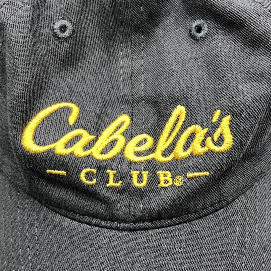 Cabelas CLUB 6-Panel Cap (One Size Fits All) unclear gray type Vintage Second Hand