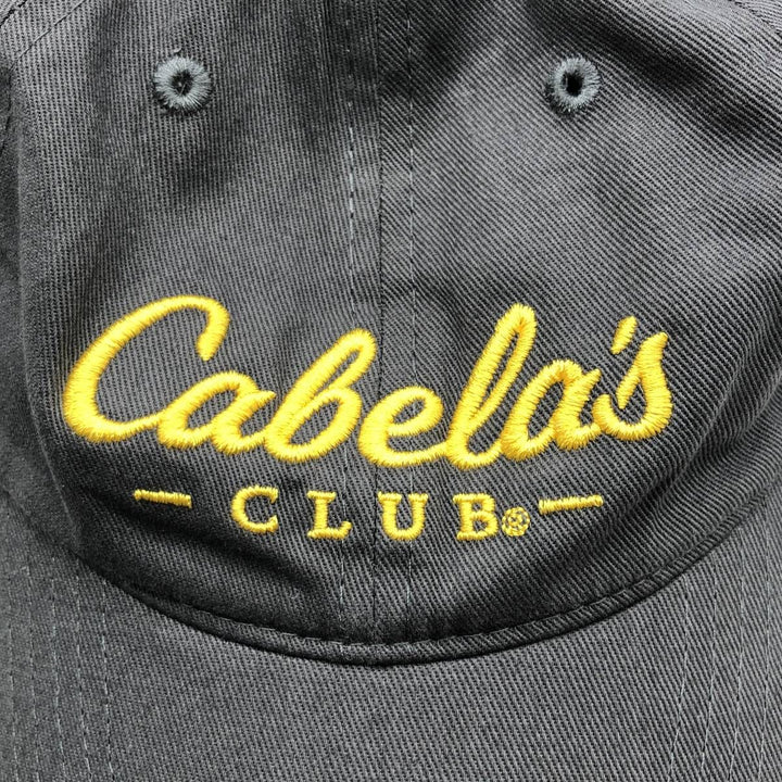 Cabelas CLUB 6-Panel Cap (One Size Fits All) unclear gray type Vintage Second Hand