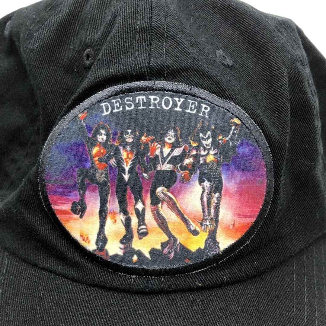 KISS (KISS) Band Baseball Cap, 6-Panel Cap, One Size Fits All cotton black type Vintage Second Hand