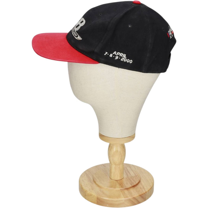 2000'S MW48 Two-Tone Baseball Cap, 6-Panel Cap, One Size Fits All cotton black type Vintage Second Hand