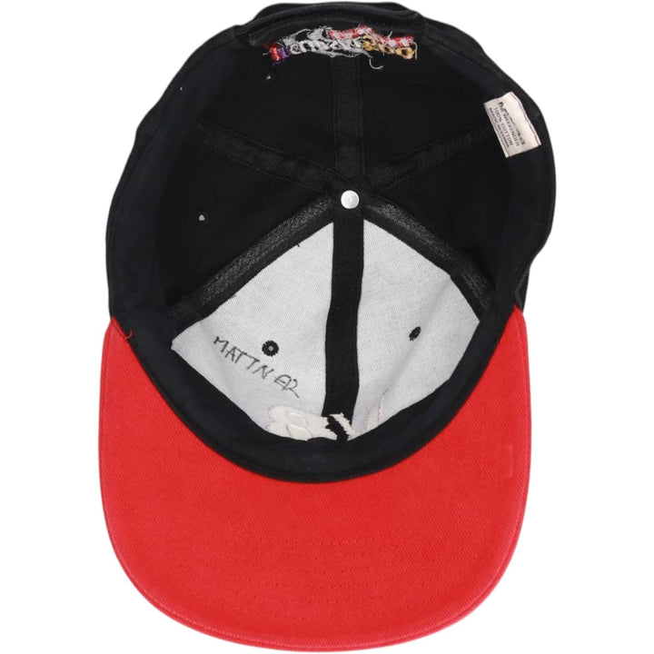2000'S MW48 Two-Tone Baseball Cap, 6-Panel Cap, One Size Fits All cotton black type Vintage Second Hand