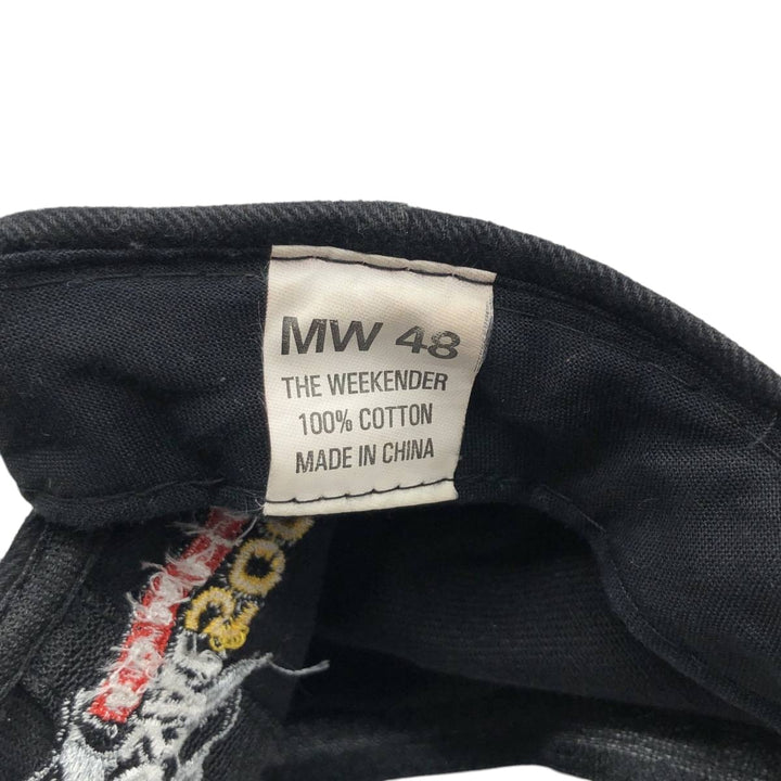 2000'S MW48 Two-Tone Baseball Cap, 6-Panel Cap, One Size Fits All cotton black type Vintage Second Hand