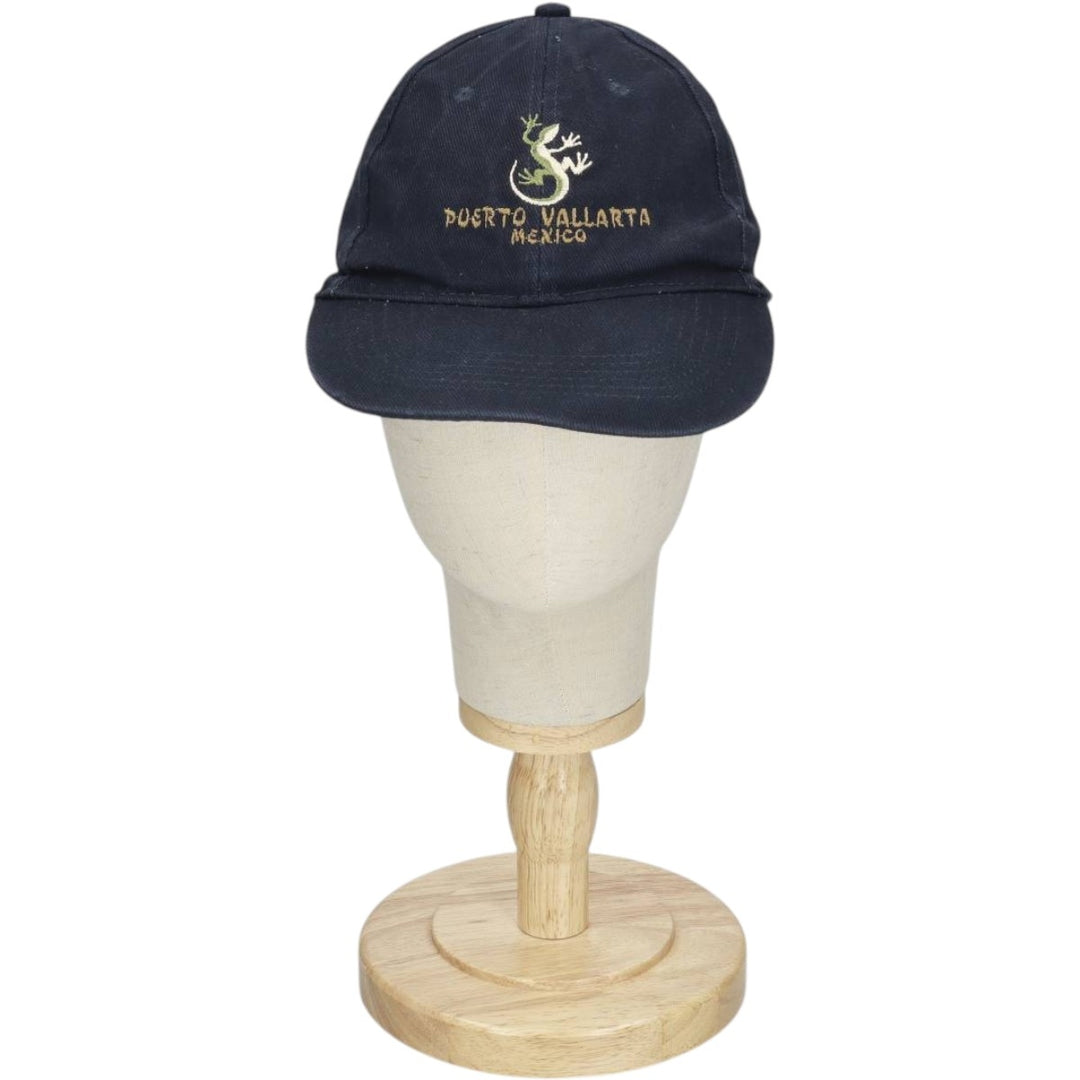 dkps Lizard Pattern Baseball Cap, 6-Panel Cap, One Size Fits All cotton navy blue type Vintage Second Hand