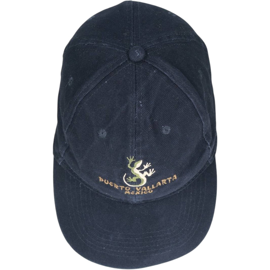dkps Lizard Pattern Baseball Cap, 6-Panel Cap, One Size Fits All cotton navy blue type Vintage Second Hand