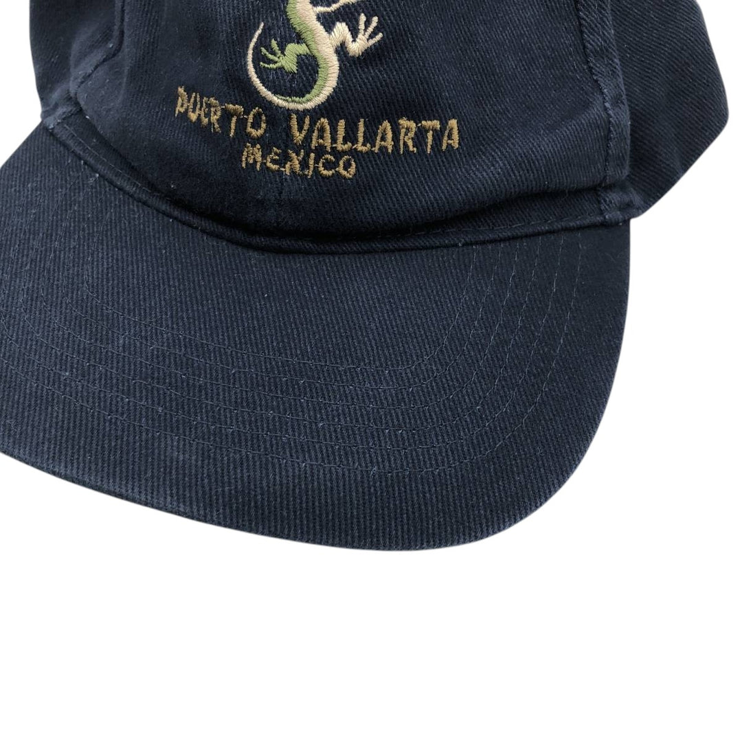 dkps Lizard Pattern Baseball Cap, 6-Panel Cap, One Size Fits All cotton navy blue type Vintage Second Hand