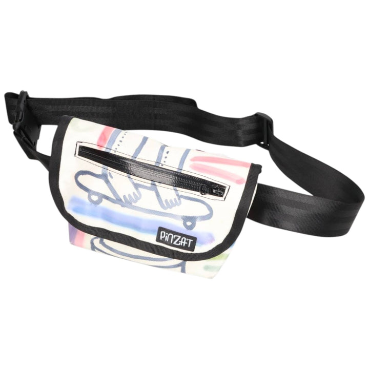 PINZAT all-over print waist bag unclear white type Vintage Second Hand