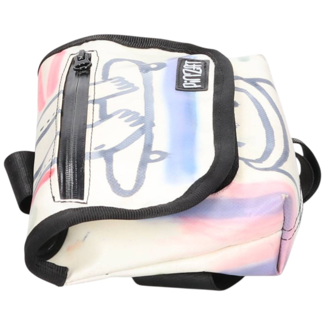 PINZAT all-over print waist bag unclear white type Vintage Second Hand