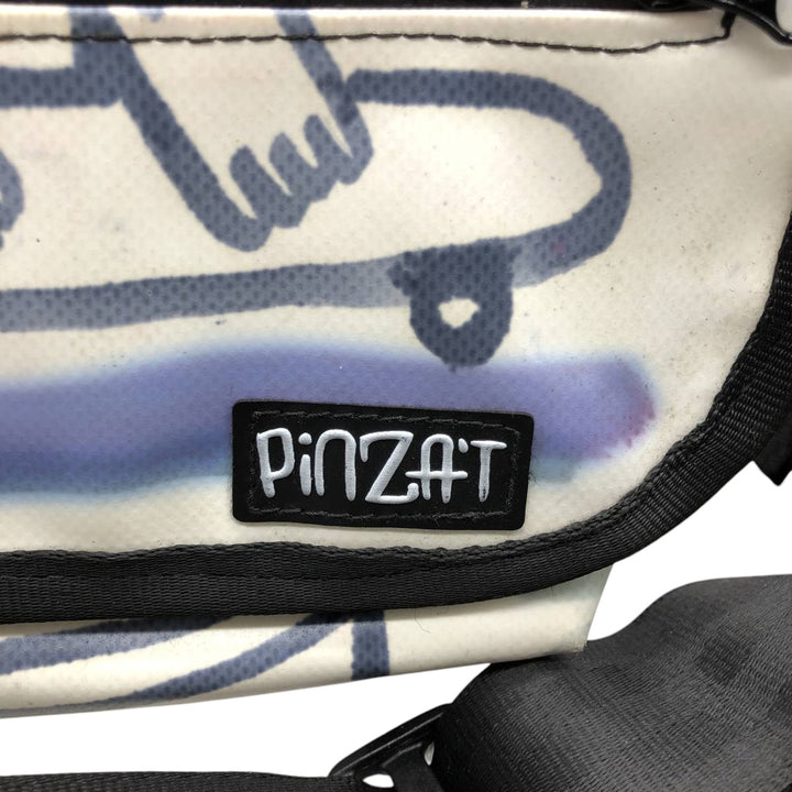 PINZAT all-over print waist bag unclear white type Vintage Second Hand