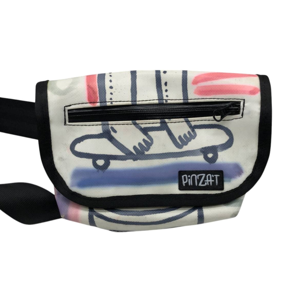 PINZAT all-over print waist bag unclear white type Vintage Second Hand