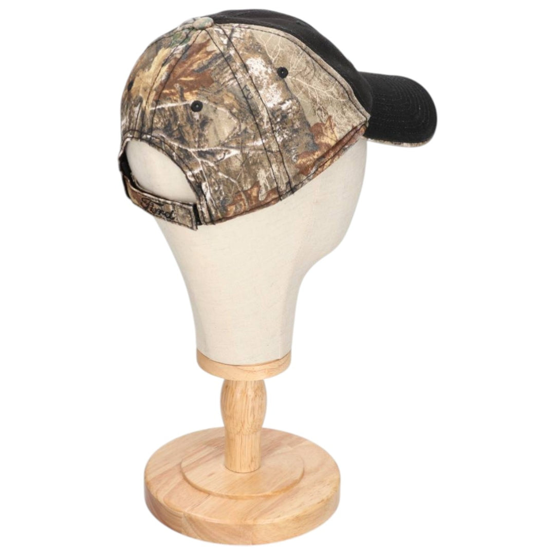 BUCK WEAR Ford Camouflage Pattern Realtree Camo 6-Panel Cap, One Size Fits Most cotton black type Vintage Second Hand