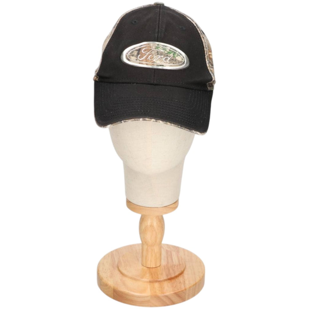 BUCK WEAR Ford Camouflage Pattern Realtree Camo 6-Panel Cap, One Size Fits Most cotton black type Vintage Second Hand