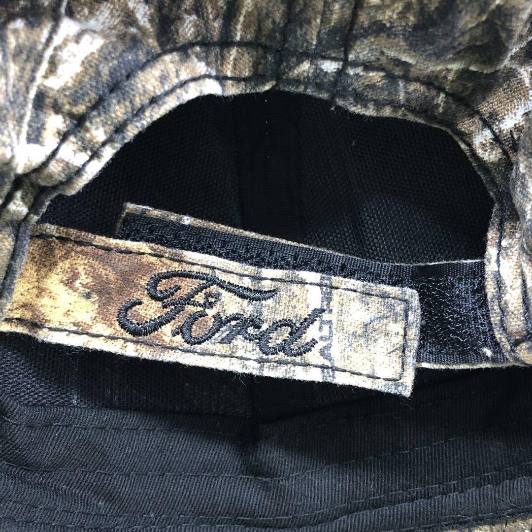 BUCK WEAR Ford Camouflage Pattern Realtree Camo 6-Panel Cap, One Size Fits Most cotton black type Vintage Second Hand