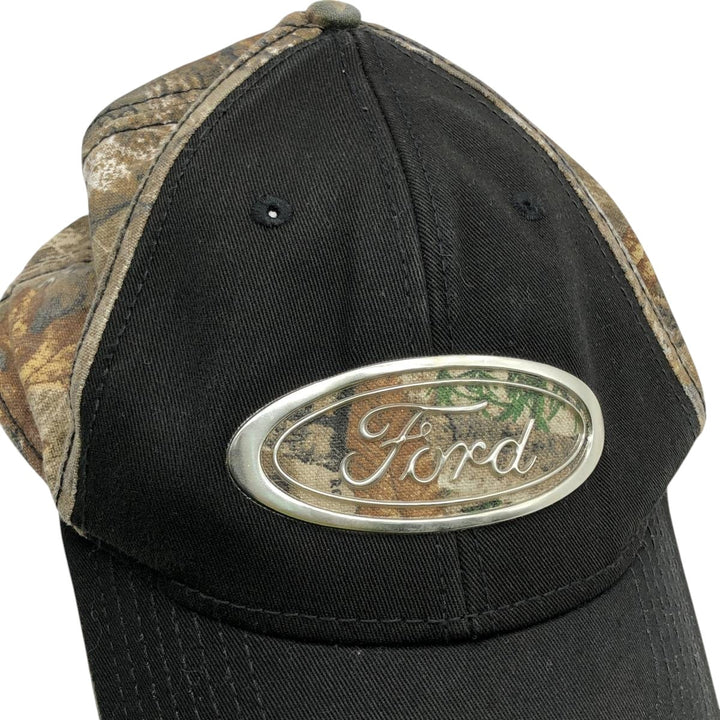 BUCK WEAR Ford Camouflage Pattern Realtree Camo 6-Panel Cap, One Size Fits Most cotton black type Vintage Second Hand